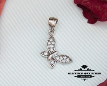 cz butterfly pendant