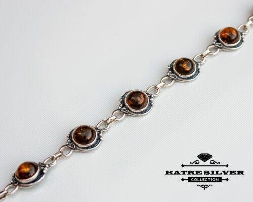 Natural Baltic Amber Bracelet, Genuine Baltic Amber Jewelry, Amber Sterling Silver Bracelet, Women's Jewelry, Romantic Stone Gift - Image 6