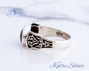 Blue Kyanite Gemstone Ring, Kyanite Gemstone, Kyanite Jewelry, Unique Design Ring, Handmade Jewelry, 925 Sterling Silver, Ring of Men - Image 6