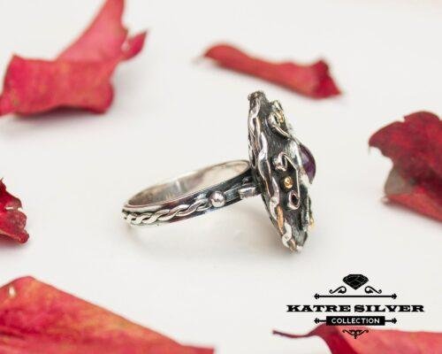 Genuine Ruby Ring, July Birthstone Ring, July Ring, Natural Ruby Ring, Ruby Silver Ring, Red Gemstone Ring, Ruby Jewelry, Red Ring - Image 6