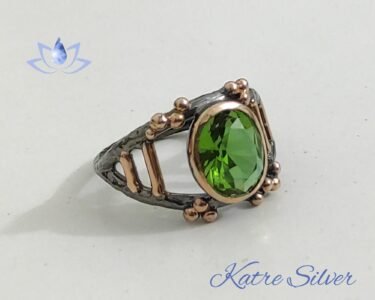 Diaspore Ring Silver 925 – Handmade Turkish Color Changing Gemstone Solitaire Statement Ring Gift for Her - Image 8