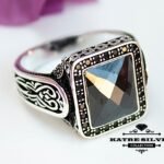 onyx ottoman ring men