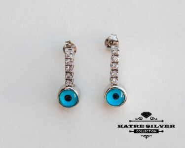 Elegant Evil Eye Stud Earrings 925 Sterling Silver – Dainty Protection Earrings Minimal Jewelry Gift for Her - Image 5