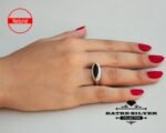 Unique Interchangeable Ring Womens Ring Red Ring Black Ring White Ring Jewelry White Ring Red Ring Black Ring of Womens Silver Jewelry - Image 4