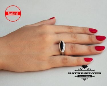 Best Interchangeable Ring for Women 925 Sterling Silver – Red Black White Stone Ring, Handmade Multi Color Statement Jewelry Gift for Her - Image 4