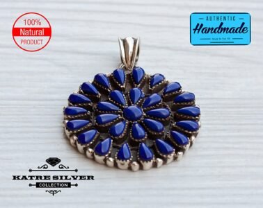 Unique Blue, Silver Necklace, Perfect Lapis Lazuli Handmade Master Craft Pendant Gods Gemstone Healing Chakras Reiki Stone - Image 5