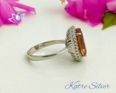 Best Color Changing Sultanite Halo Ring 925 Sterling Silver – Handmade Diaspore Engagement Promise Ring, Turkish Gemstone Gift for Her - Image 8