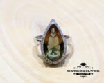 Color Change Diaspore Teardrop Ring, Diaspore Ring, Color Change Ring, Turkish Ring, Silver Women Ring, 925 Silver Ring, Statement Ring - Image 3