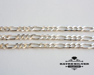 Silver Figaro Link Chain Men, Figaro Chains, Figaro Necklace, Figaro Chain, Solid Silver Chain, Chain Necklace, Necklace Chain, Mens Chain