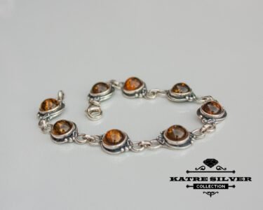Natural Baltic Amber Bracelet, Genuine Baltic Amber Jewelry, Amber Sterling Silver Bracelet, Women's Jewelry, Romantic Stone Gift - Image 7