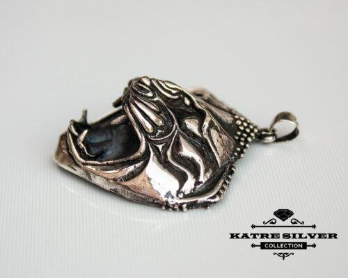 Tiger Head Pendant, Tiger Head Charm, Wild Animal Charm, Tiger Face, Tiger Head, Tiger Charm, Tiger Pendant, Tiger Necklace, Silver Tiger - Image 6