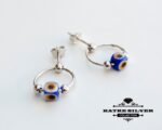 Tiny Evil Eye Stud, Dainty Evil Eye Studs, Evil Eye Earrings, Minimal Earrings, Evil Eye Jewelry, Dainty Earrings, Delicate Earrings - Image 3