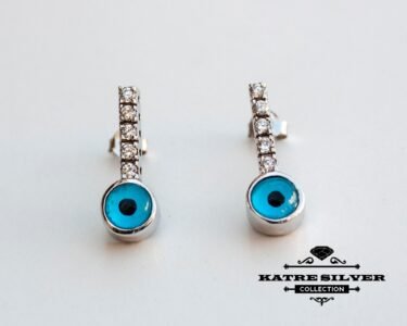 Elegant Evil Eye Stud Earrings 925 Sterling Silver – Dainty Protection Earrings Minimal Jewelry Gift for Her - Image 7