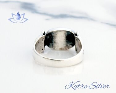 Blue Kyanite Gemstone Ring, Kyanite Gemstone, Kyanite Jewelry, Unique Design Ring, Handmade Jewelry, 925 Sterling Silver, Ring of Men - Image 8