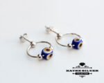 Tiny Evil Eye Stud, Dainty Evil Eye Studs, Evil Eye Earrings, Minimal Earrings, Evil Eye Jewelry, Dainty Earrings, Delicate Earrings - Image 5