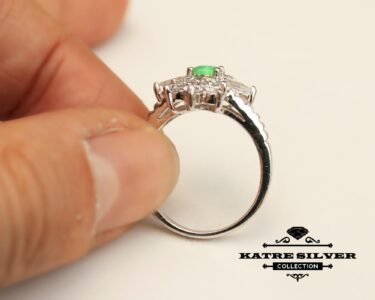 Stunning Green Opal Silver Ring 925 Sterling Silver – Handmade Vintage Gemstone Ring, Unique Statement Jewelry Gift for Her - Image 8