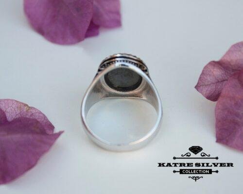 Nacre Ottoman Mens Ring, Men 925K Silver Ring, Turkish Ring, Shell Ring, Mens Stone Ring, Statement Ring, Mens Silver Ring, Silver Men Ring - Image 9