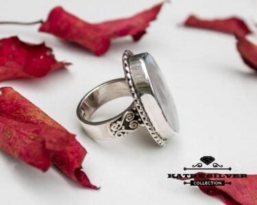 Best Natural Shell Ring 925 Sterling Silver – White Boho Bali Ring, Handmade Ocean Statement Jewelry Gift for Her - Image 5