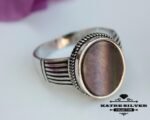 Nacre Men 925K Silver Ring, Ottoman Mens Ring, Authentic Ring, Turkish Ring, Statement Ring, Mens Silver Ring, Handmade Ring, 925 Silver Ring - Image 7