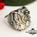 Unique Womens Natural Emerald Ring, Handmade Ring, Designer Ring, Anniversary Ring, Women Ring, Beautiful Ring, Gift Ring Green Ring