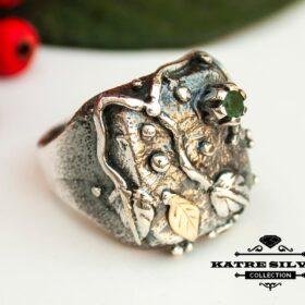 Unique Womens Natural Emerald Ring, Handmade Ring, Designer Ring, Anniversary Ring, Women Ring, Beautiful Ring, Gift Ring Green Ring