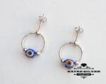 Tiny Evil Eye Stud, Dainty Evil Eye Studs, Evil Eye Earrings, Minimal Earrings, Evil Eye Jewelry, Dainty Earrings, Delicate Earrings - Image 4