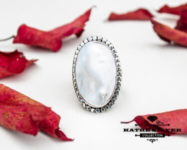 Best Natural Shell Ring 925 Sterling Silver – White Boho Bali Ring, Handmade Ocean Statement Jewelry Gift for Her - Image 3