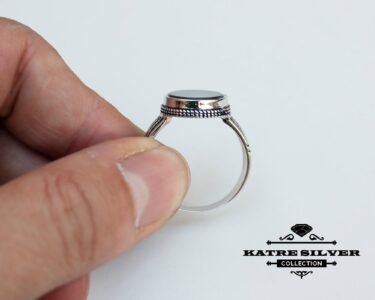 Nacre Men 925K Silver Ring, Ottoman Mens Ring, Authentic Ring, Turkish Ring, Statement Ring, Mens Silver Ring, Handmade Ring, 925 Silver Ring - Image 8