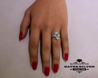 Stunning Green Opal Silver Ring 925 Sterling Silver – Handmade Vintage Gemstone Ring, Unique Statement Jewelry Gift for Her - Image 6