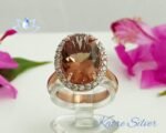 Color Changing Halo Ring, Turkish Diaspore, Turkish Ring Womens, Silver Promise Ring, Engagement Ring, Gift for Her - Image 5