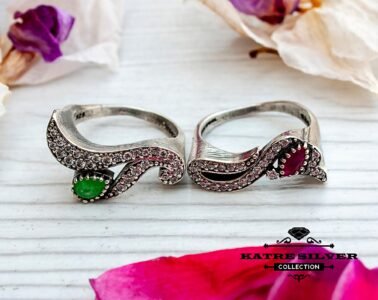 Best Boho Ring Set for Women 925 Sterling Silver – Vintage Stackable Rings Set of 2, Handmade Statement Jewelry Gift for Her - Image 3