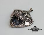 Tiger Head Pendant, Tiger Head Charm, Wild Animal Charm, Tiger Face, Tiger Head, Tiger Charm, Tiger Pendant, Tiger Necklace, Silver Tiger - Image 4