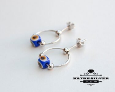 Delicate Evil Eye Stud Earrings 925 Sterling Silver – Tiny Dainty Minimal Earrings Protection Jewelry Gift for Her - Image 7