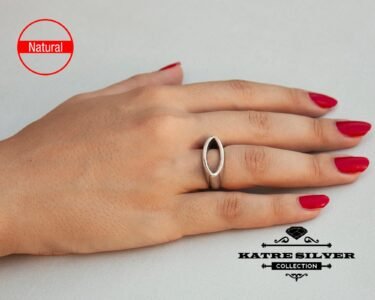 Best Interchangeable Ring for Women 925 Sterling Silver – Red Black White Stone Ring, Handmade Multi Color Statement Jewelry Gift for Her - Image 2