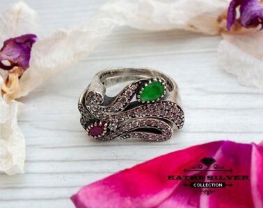 Best Boho Ring Set for Women 925 Sterling Silver – Vintage Stackable Rings Set of 2, Handmade Statement Jewelry Gift for Her - Image 5