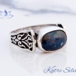 Blue Kyanite Gemstone Ring, Kyanite Gemstone, Kyanite Jewelry, Unique Design Ring, Handmade Jewelry, 925 Sterling Silver, Ring of Men