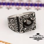 black stone ottoman ring