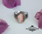 Nacre Men 925K Silver Ring, Ottoman Mens Ring, Authentic Ring, Turkish Ring, Statement Ring, Mens Silver Ring, Handmade Ring, 925 Silver Ring - Image 3