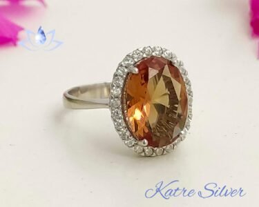 Best Color Changing Sultanite Halo Ring 925 Sterling Silver – Handmade Diaspore Engagement Promise Ring, Turkish Gemstone Gift for Her - Image 7