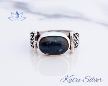 Blue Kyanite Gemstone Ring, Kyanite Gemstone, Kyanite Jewelry, Unique Design Ring, Handmade Jewelry, 925 Sterling Silver, Ring of Men - Image 3