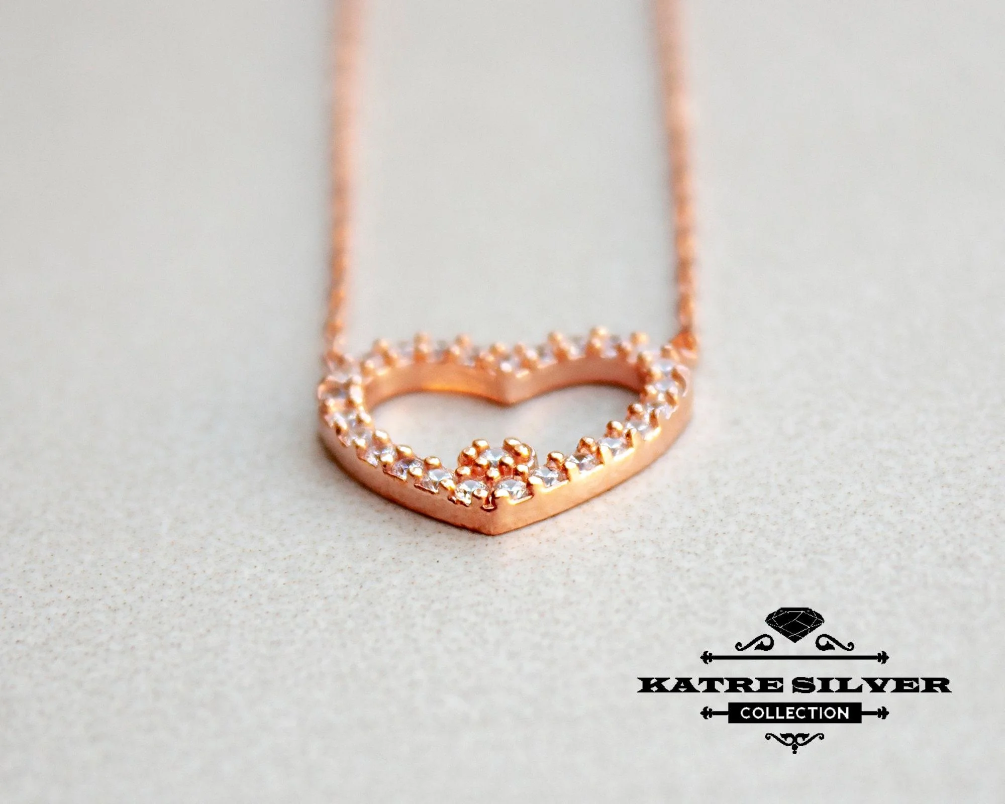 Tiny Heart Necklace, Dainty Heart, Heart Necklace, Heart Pendant, Heart Jewelry, Love Necklace, Silver Heart Pendant, Gold Heart Necklace - Image 3