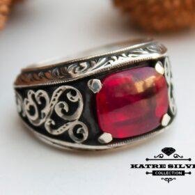 Vintage Silver Amber Ring, Amber Stone, Elegant Ring, Amber Jewelry, Statement Ring, Handmade Ring, Amber and Silver, Amber Gift, Stone Ring