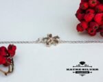 Turkish Diaspore Flower Bracelet, Turkish Bracelet, Flower Bracelet, Flower Jewelry, Floral Bracelet, Silver Bracelet, Summer Bracelet - Image 5