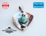 Genuine Turquoise Small Stone Pendant, Oxidized Pendant, Turquoise Pendant, Handmade Pendant, Gemstone Pendant, Green Turquoise - Image 8