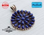 Unique Blue, Silver Necklace, Perfect Lapis Lazuli Handmade Master Craft Pendant Gods Gemstone Healing Chakras Reiki Stone - Image 4