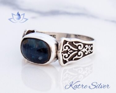 Blue Kyanite Gemstone Ring, Kyanite Gemstone, Kyanite Jewelry, Unique Design Ring, Handmade Jewelry, 925 Sterling Silver, Ring of Men - Image 5