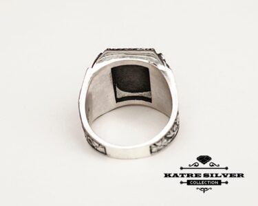 Best Black Stone Ring for Men 925 Sterling Silver – Ottoman Vintage Turkish Ring, Handmade Statement Jewelry Gift for Him - Image 7