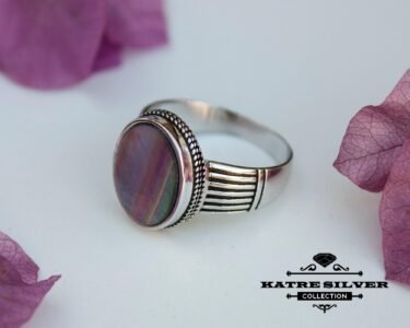 Nacre Men 925K Silver Ring, Ottoman Mens Ring, Authentic Ring, Turkish Ring, Statement Ring, Mens Silver Ring, Handmade Ring, 925 Silver Ring - Image 4