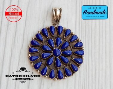 Unique Blue, Silver Necklace, Perfect Lapis Lazuli Handmade Master Craft Pendant Gods Gemstone Healing Chakras Reiki Stone