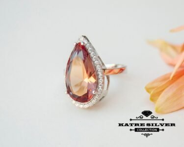 Color Change Diaspore Teardrop Ring, Diaspore Ring, Color Change Ring, Turkish Ring, Silver Women Ring, 925 Silver Ring, Statement Ring - Image 7